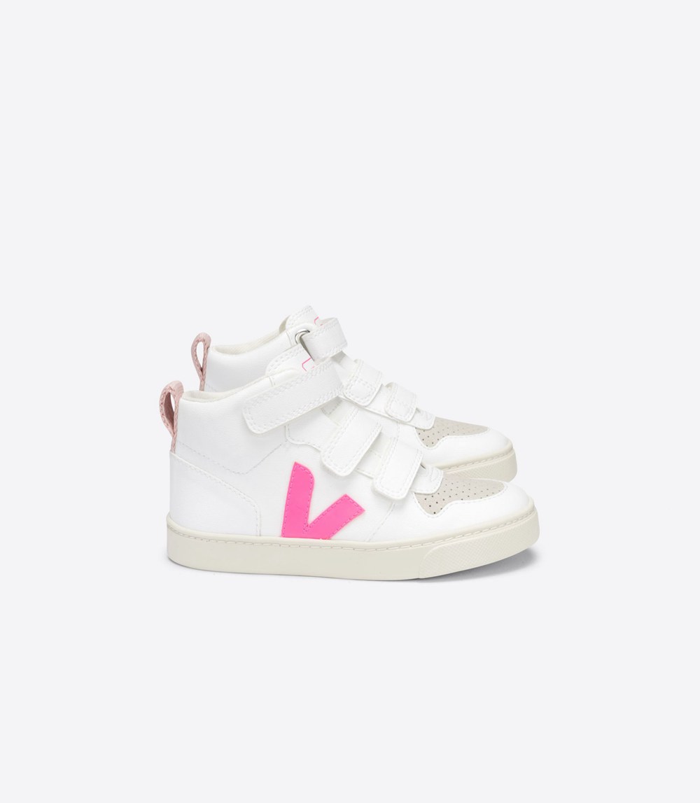 Veja Trainers Kids White - V-10 Mid Cwl - KMIT-27349